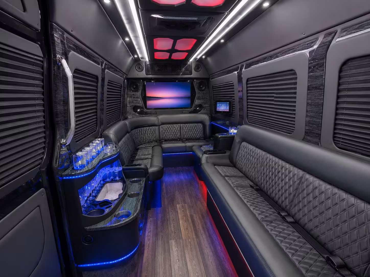 irving shuttle buses for team building events and business dinners