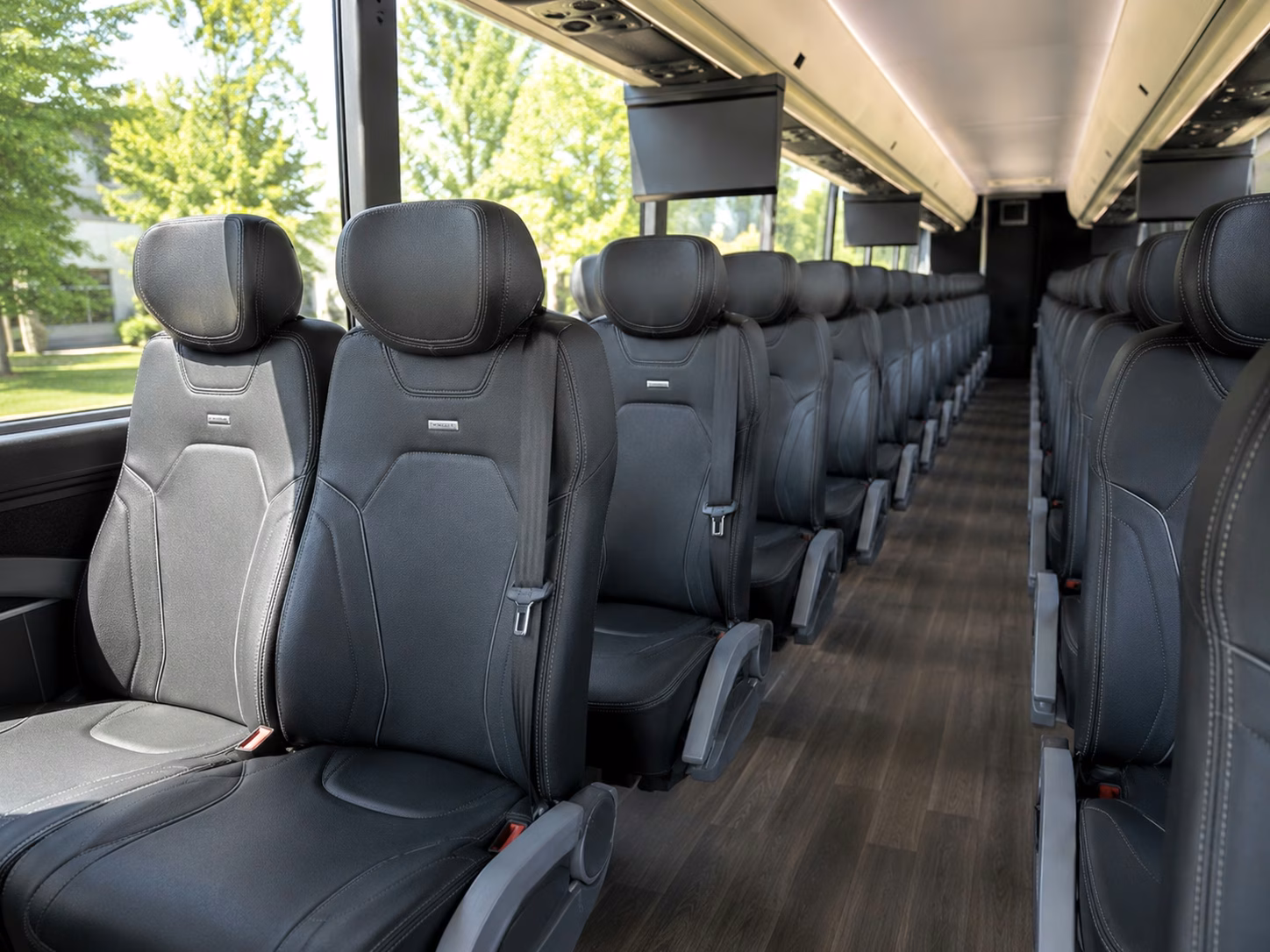 long distance charter bus rentals from irving to moody center