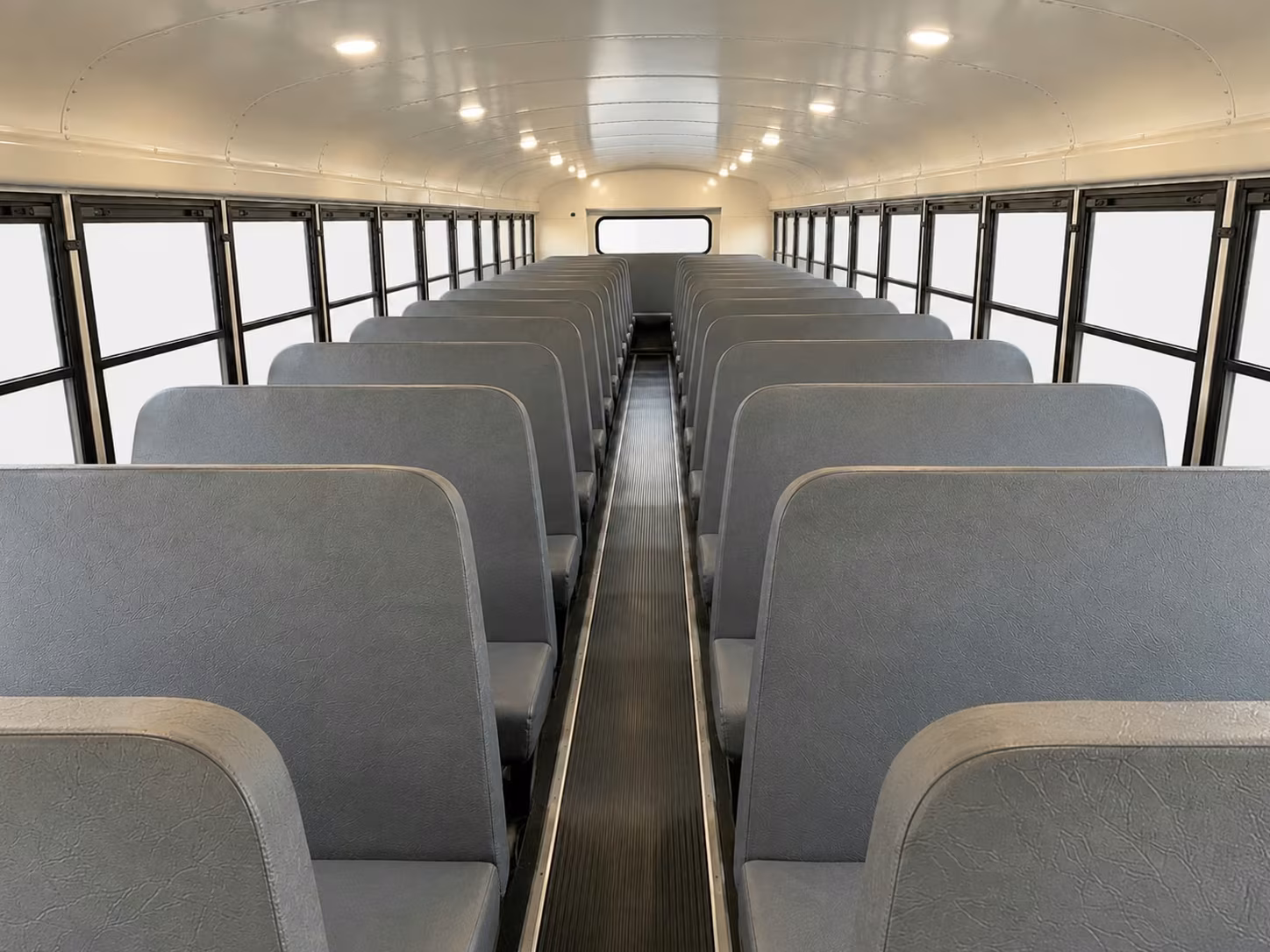 school bus inside