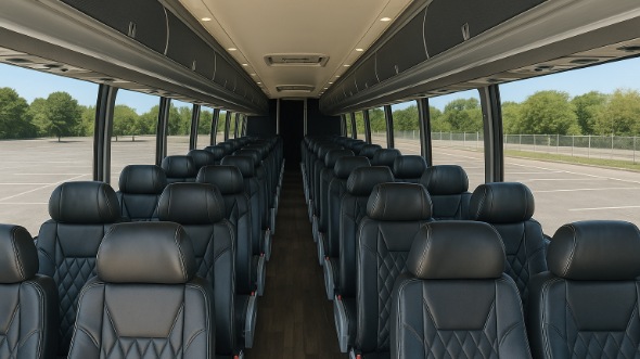 50 passenger charter bus interior irving