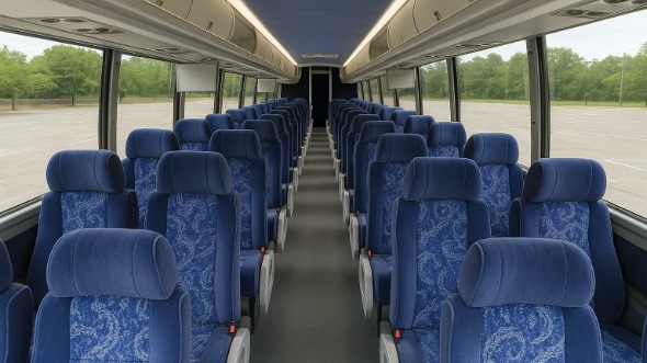 54 passenger charter bus interior irving
