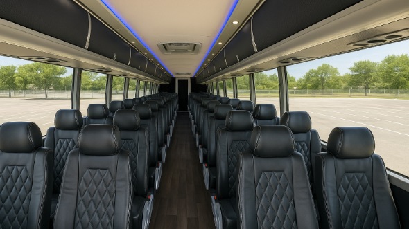 55 passenger charter bus interior irving