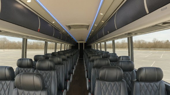56 passenger charter bus interior irving