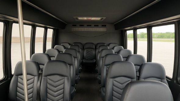 irving 15 passenger minibus inside