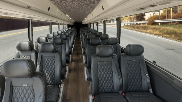 irving 20 passenger minibus inside