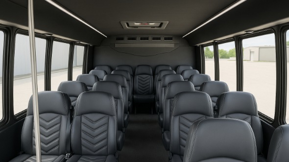 irving 25 passenger minibus inside