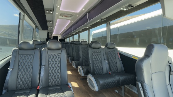 irving 30 passenger minibus inside