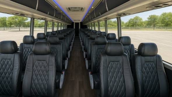 irving 55 passenger charter bus rental