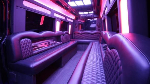 irving sprinter limo rental inside