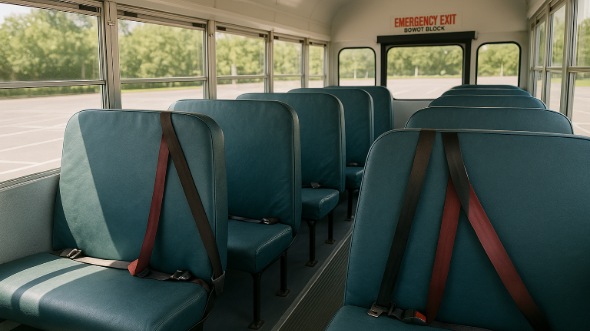 school bus rental interior irving