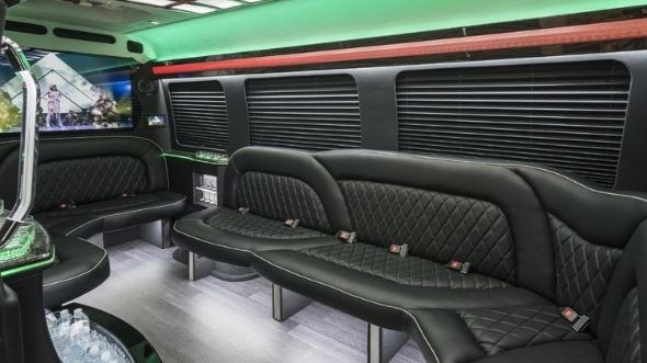 sprinter limo rental interior irving